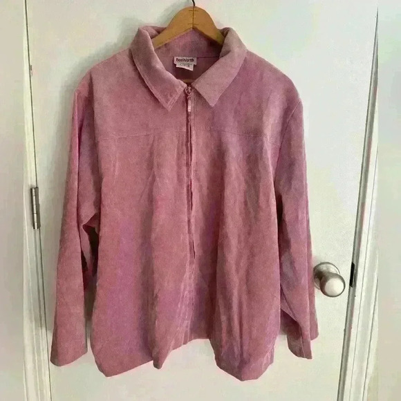 BonWorth Jackets & Blazers - Bonworth Women’s Pink Vintage Lightweight Corduroy Coat, Size Large